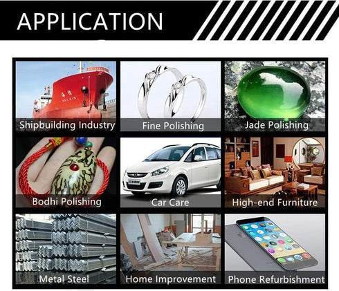 Utoolmart 4mm Wool Felt Mounted Points Conical Polishing Bits Burrs Buffing Wheels Grinding Head with 1/8" Shank 12 Pcs...